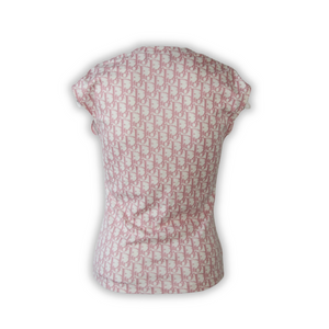 Christian Dior by John Galliano Pink Trotter Monogram Tank Top