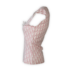 Christian Dior by John Galliano Pink Trotter Monogram Tank Top