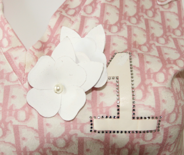 Christian Dior by John Galliano Pink Trotter Monogram Tank Top