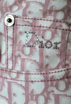 Christian Dior by John Galliano Pink Trotter Monogram Skirt