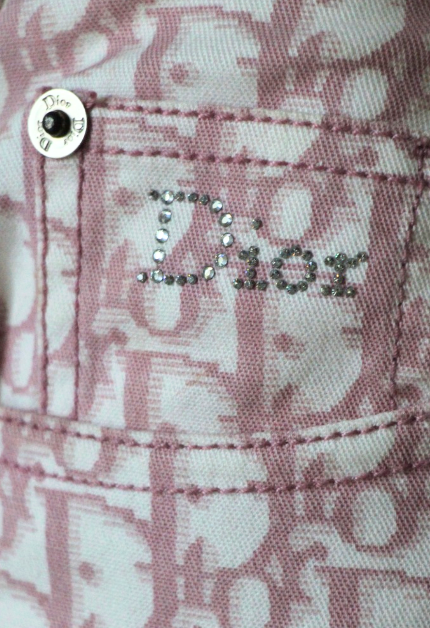 Christian Dior by John Galliano Pink Trotter Monogram Skirt