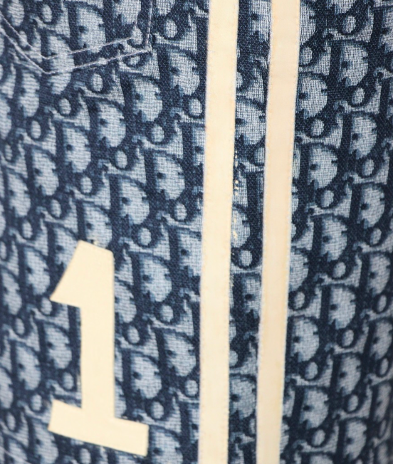 Christian Dior by John Galliano Blue Trotter Monogram Skirt