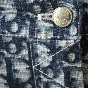Christian Dior by John Galliano Blue Trotter Monogram Skirt