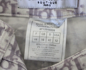 Christian Dior by John Galliano Purple Trotter Monogram Capri Pants