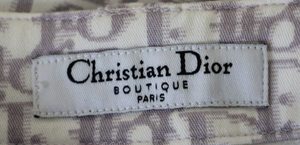 Christian Dior by John Galliano Purple Trotter Monogram Capri Pants