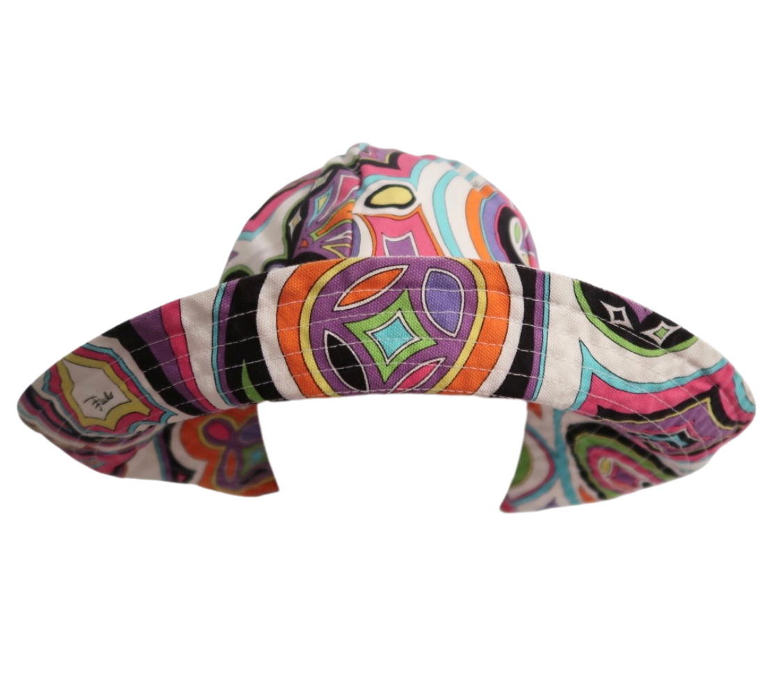 Emilio Pucci Multi-color Wide Brim Hat