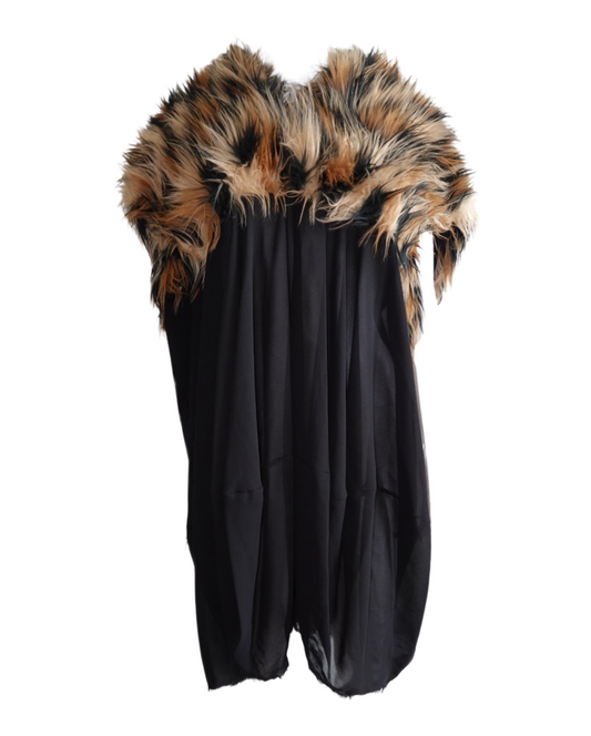 Junya Watanabe Comme Des Garçon Fall 2011 Fur Cape Docking Dress