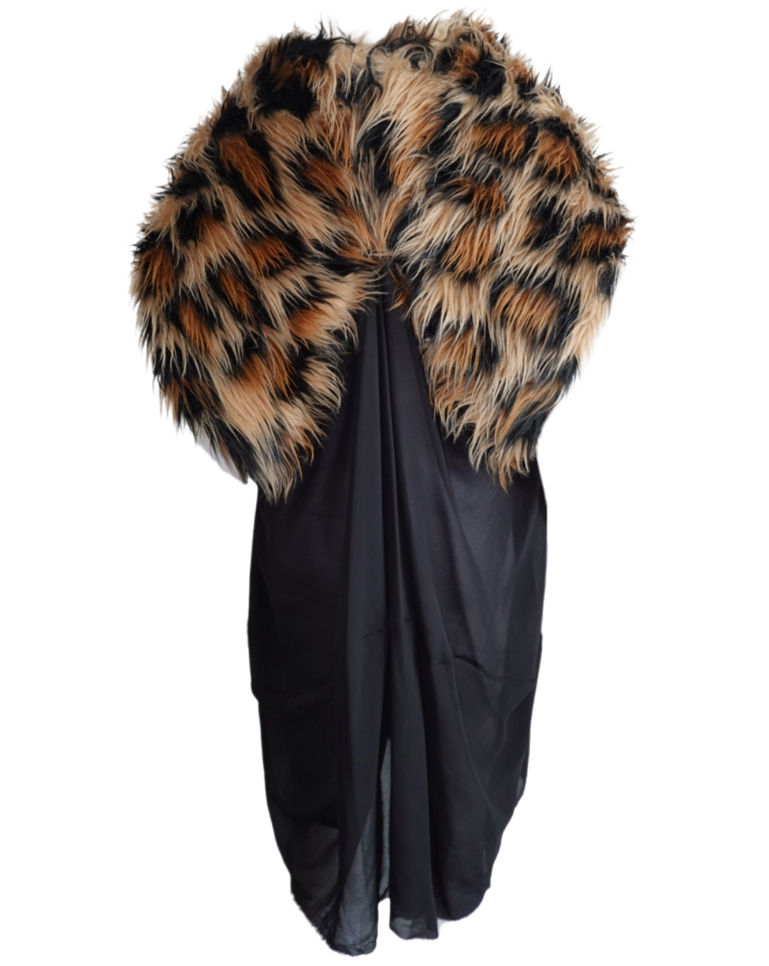 Junya Watanabe Comme Des Garçon Fall 2011 Fur Cape Docking Dress