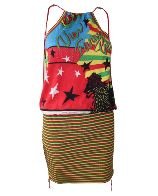 Christian Dior 2004 Rasta Mania Dress