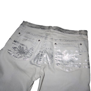 Roberto Cavalli Silver and Grey Pants