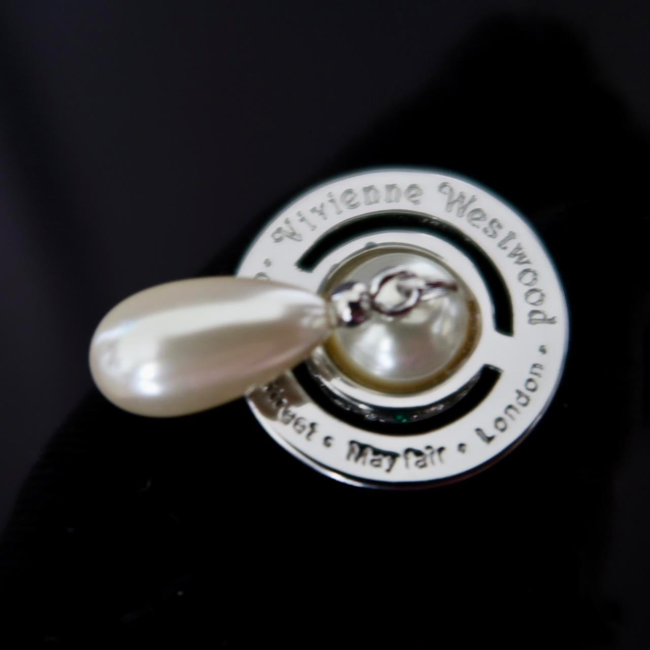 Vivienne Westwood Nana Broken Pearl Silver Tone Chocker Necklace