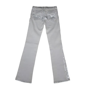 Roberto Cavalli Silver and Grey Pants
