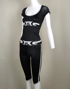 Dolce & Gabbana “D&G” T-Shirt and Leggings Set