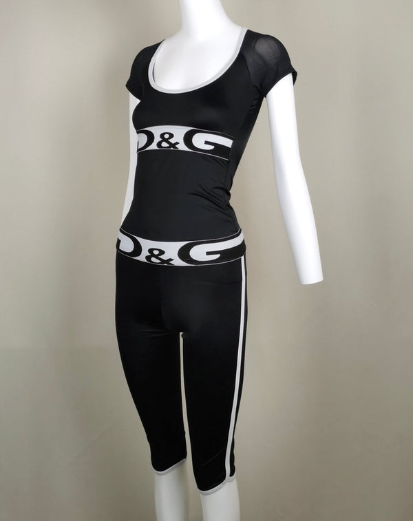 Dolce & Gabbana “D&G” T-Shirt and Leggings Set