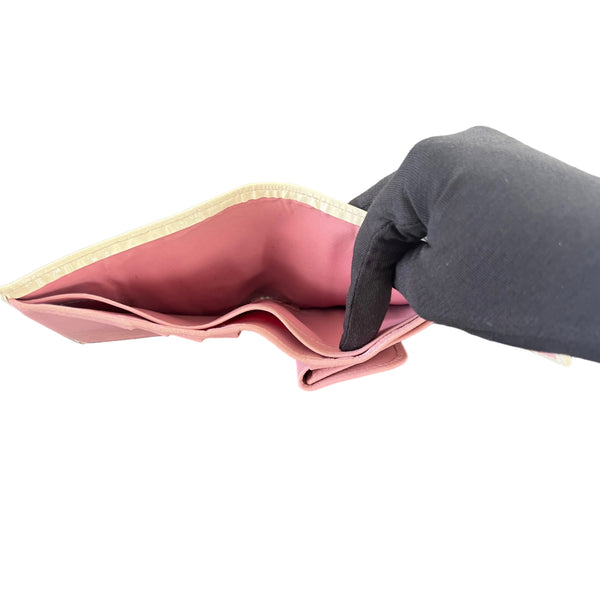 Christian Dior Diorissimo Pink Trotter Tri-fold Compact Wallet