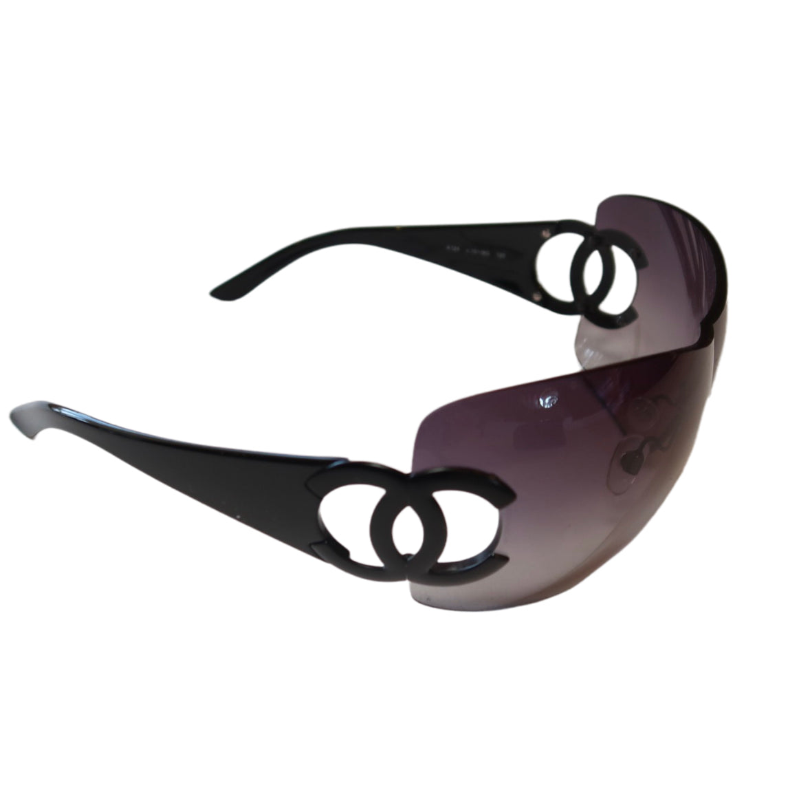 Chanel Black Rimless CC Logo Sunglasses