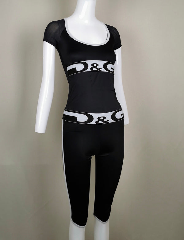 Dolce & Gabbana “D&G” T-Shirt and Leggings Set