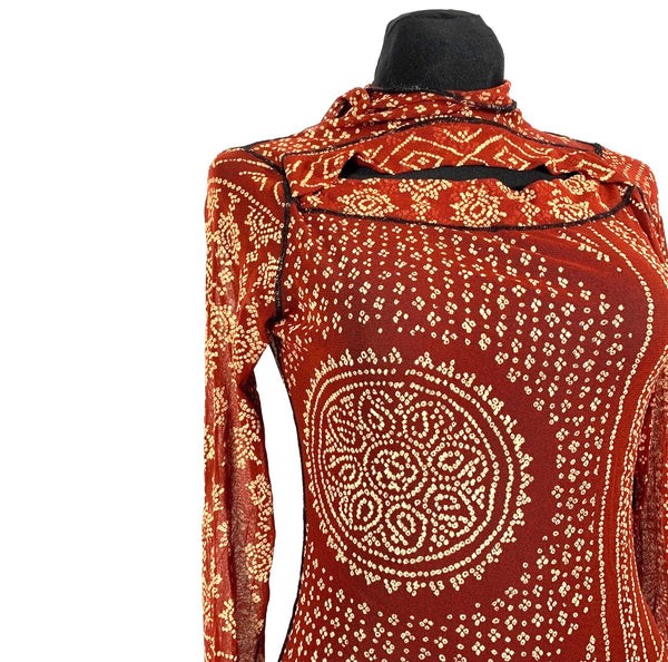 Jean Paul Gaultier Maille long sleeve hoodie shirt