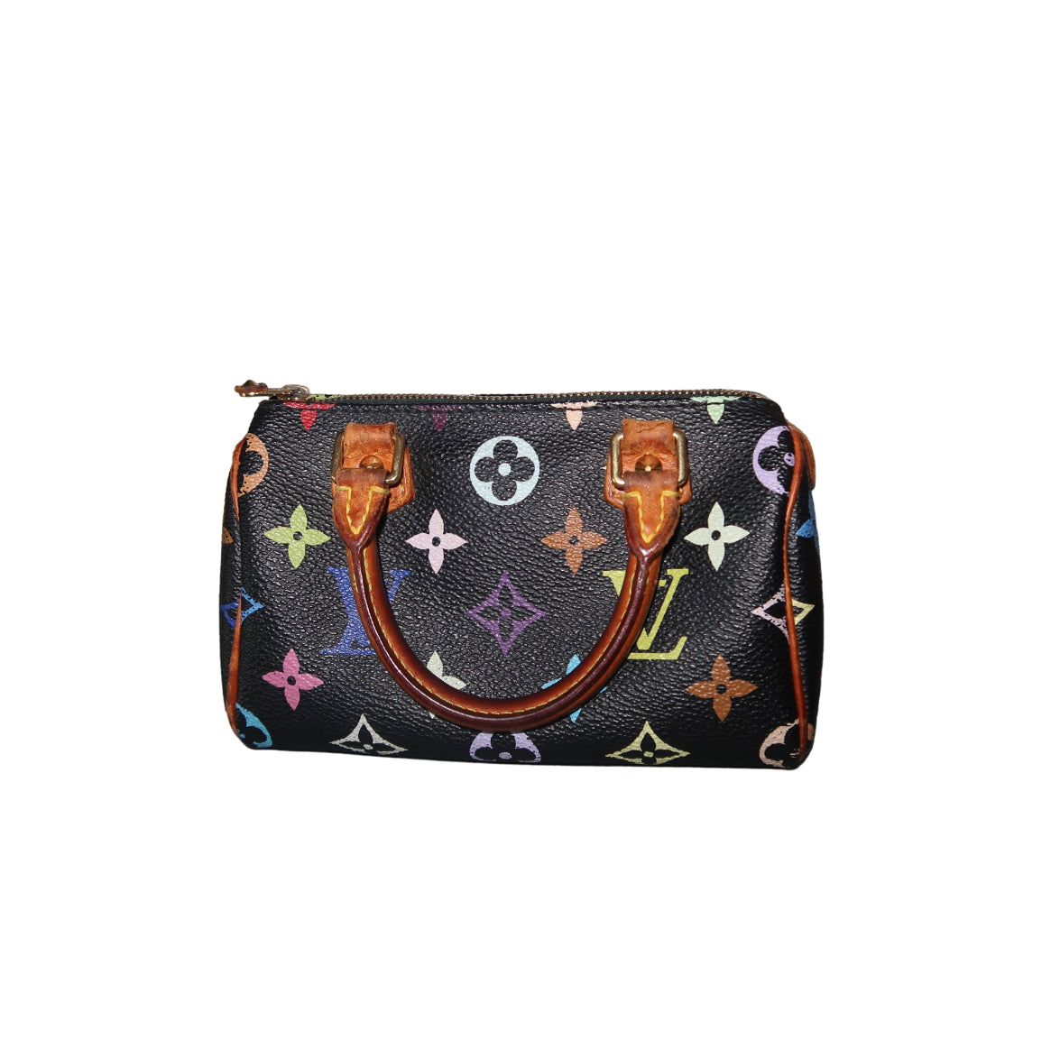 Louis Vuitton Black Monogram Multicolor Mini Speedy HL Bag